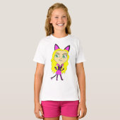chibi katgirl t-shirt (Voorkant volledig)