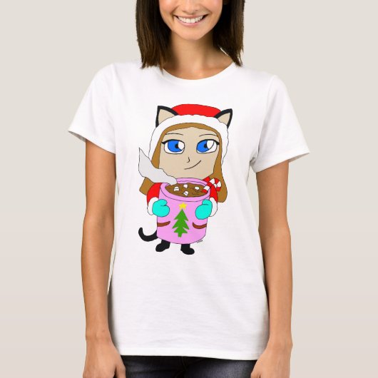 chibi katgirl t-shirt (Voorkant)