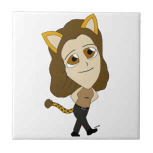 chibi katgirl tegeltje