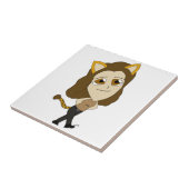 chibi katgirl tegeltje (Zijkant)
