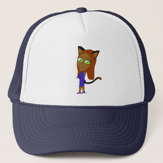 chibi katgirl trucker pet (Voorkant)
