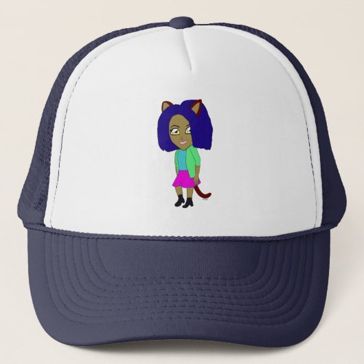 chibi katgirl trucker pet (Voorkant)