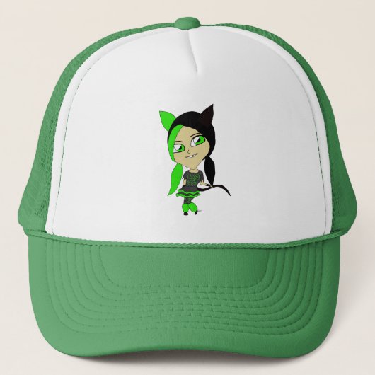 chibi katgirl trucker pet (Voorkant)