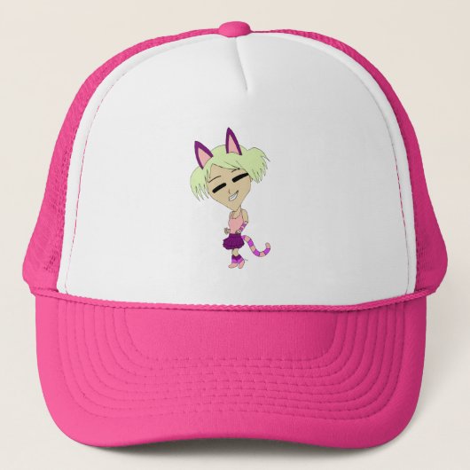 chibi katgirl trucker pet (Voorkant)