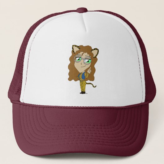 chibi katgirl  trucker pet (Voorkant)