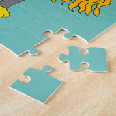 Chibi kattenmeisje met poten legpuzzel (Zijkant)