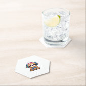 Chibi Kawaii Sloth Gamer - Schattige grappig dier  Kartonnen Onderzetters (Insitu)