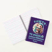Chibi Kawaii Sloth Naam School Grade Leermiddelen Notitieboek (Binnen)