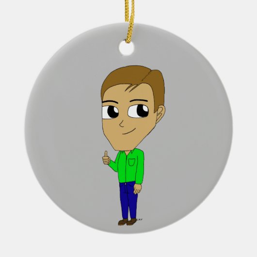 chibi keramisch ornament (Voorkant)