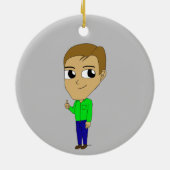 chibi keramisch ornament (Achterkant)