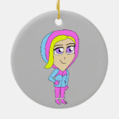 chibi keramisch ornament (Achterkant)