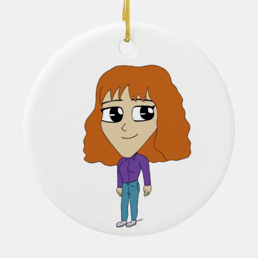chibi keramisch ornament (Achterkant)
