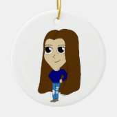 chibi keramisch ornament (Voorkant)