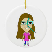 chibi keramisch ornament (Achterkant)