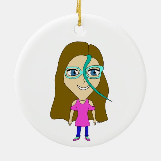 chibi keramisch ornament (Achterkant)