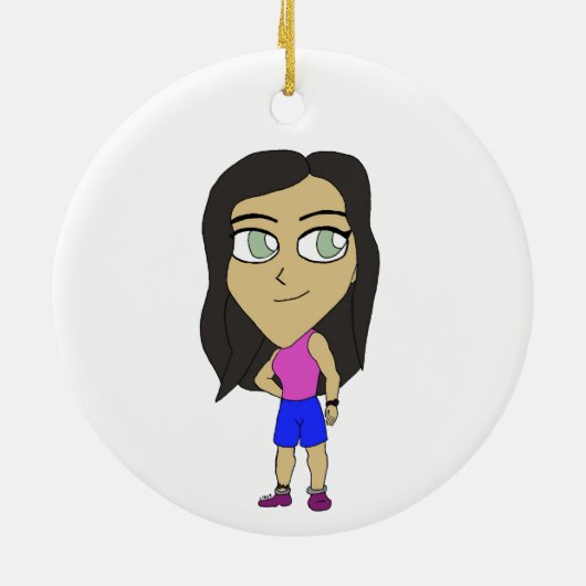 chibi keramisch ornament (Achterkant)