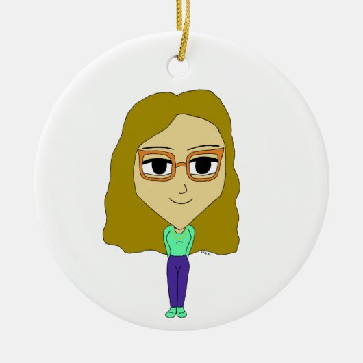 chibi keramisch ornament (Voorkant)