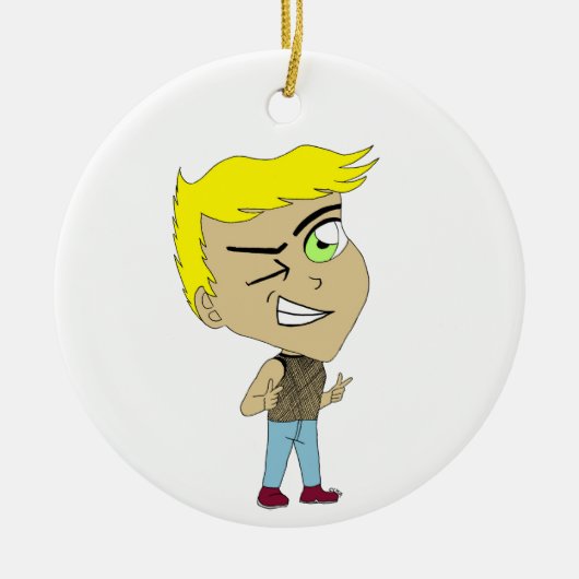 chibi keramisch ornament (Voorkant)