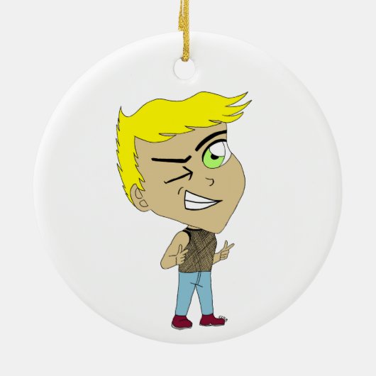 chibi keramisch ornament (Achterkant)