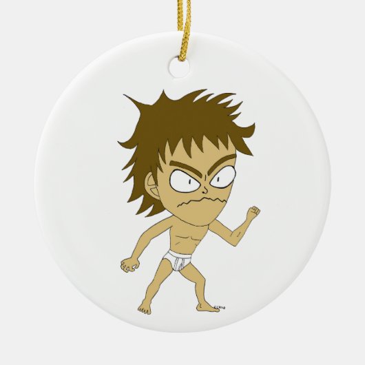 chibi keramisch ornament (Voorkant)