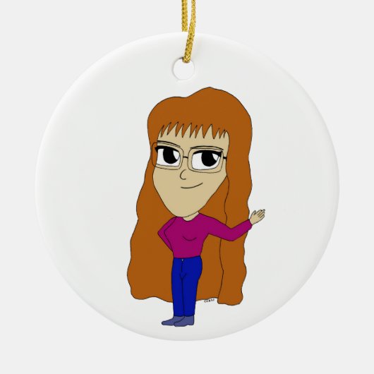chibi keramisch ornament (Voorkant)