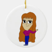 chibi keramisch ornament (Achterkant)