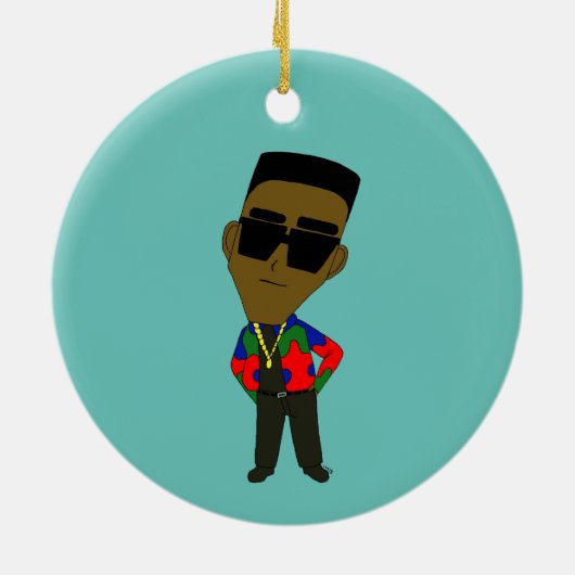 chibi keramisch ornament (Achterkant)