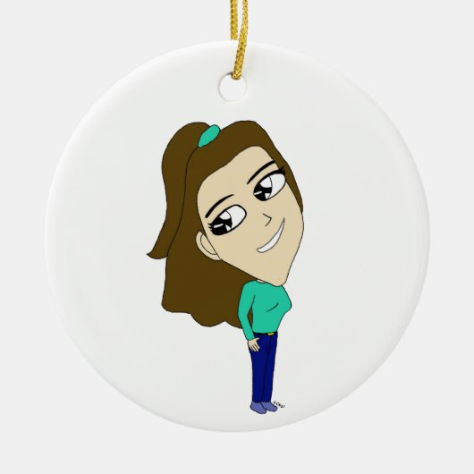 chibi keramisch ornament (Voorkant)