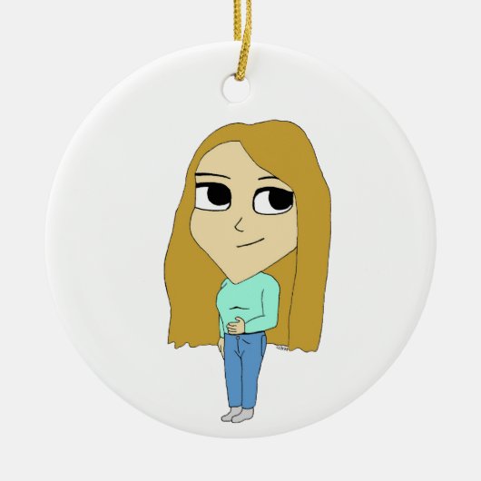 chibi keramisch ornament (Voorkant)