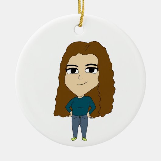 chibi keramisch ornament (Voorkant)
