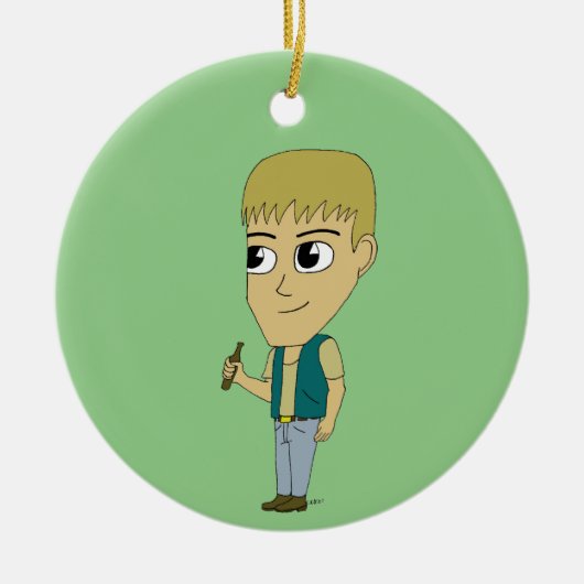 chibi keramisch ornament (Voorkant)