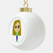 chibi keramische bal ornament (Rechts)