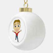 chibi keramische bal ornament (Rechts)