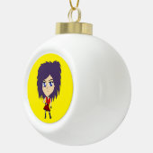 chibi keramische bal ornament (Rechts)