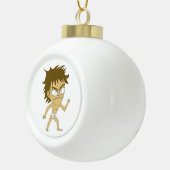 chibi keramische bal ornament (Rechts)