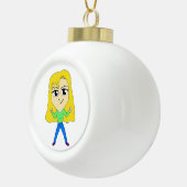 chibi keramische bal ornament (Rechts)