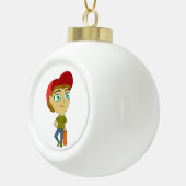 chibi keramische bal ornament (Rechts)