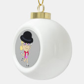 chibi keramische bal ornament (Rechts)