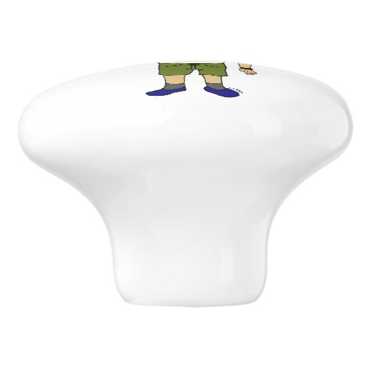 chibi keramische knop (Zijkant)