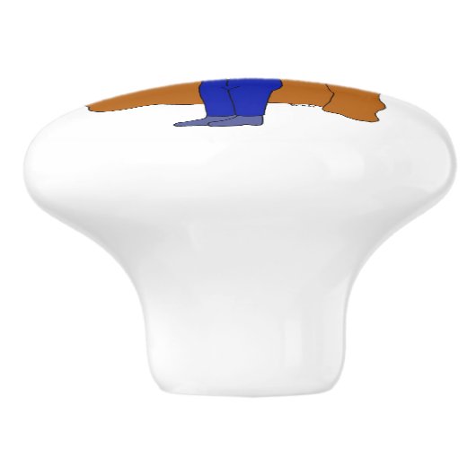 chibi keramische knop (Zijkant)