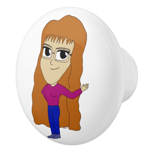 chibi keramische knop (Rechts)