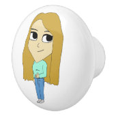 chibi keramische knop (Rechts)