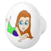 chibi keramische knop (Rechts)