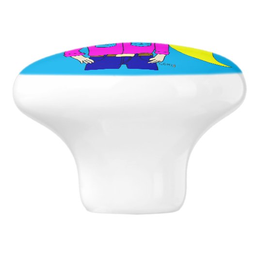 chibi keramische knop (Zijkant)