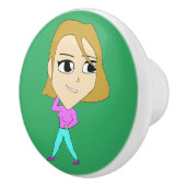 chibi keramische knop (Rechts)