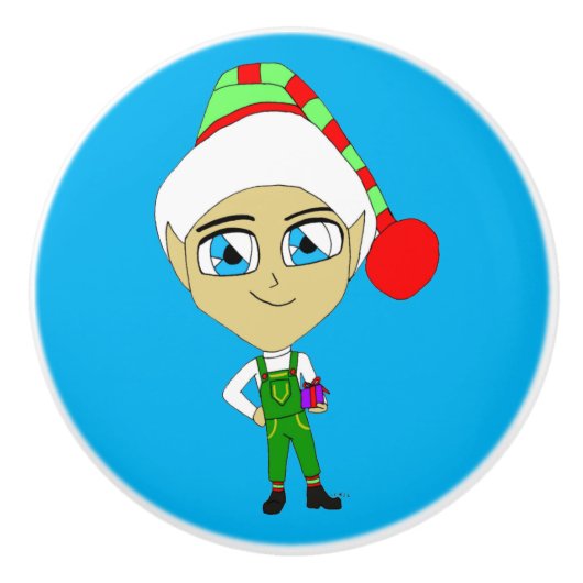 chibi keramische knop (Voorkant)