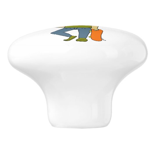 chibi keramische knop (Zijkant)