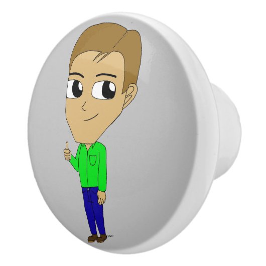 chibi keramische knop (Rechts)