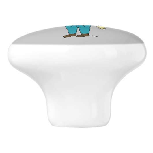 chibi keramische knop (Zijkant)