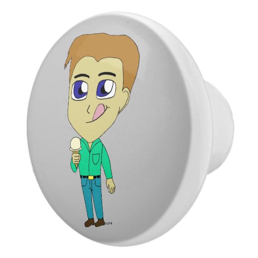 chibi keramische knop (Rechts)